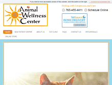 Tablet Screenshot of animalwellnesskokomo.com